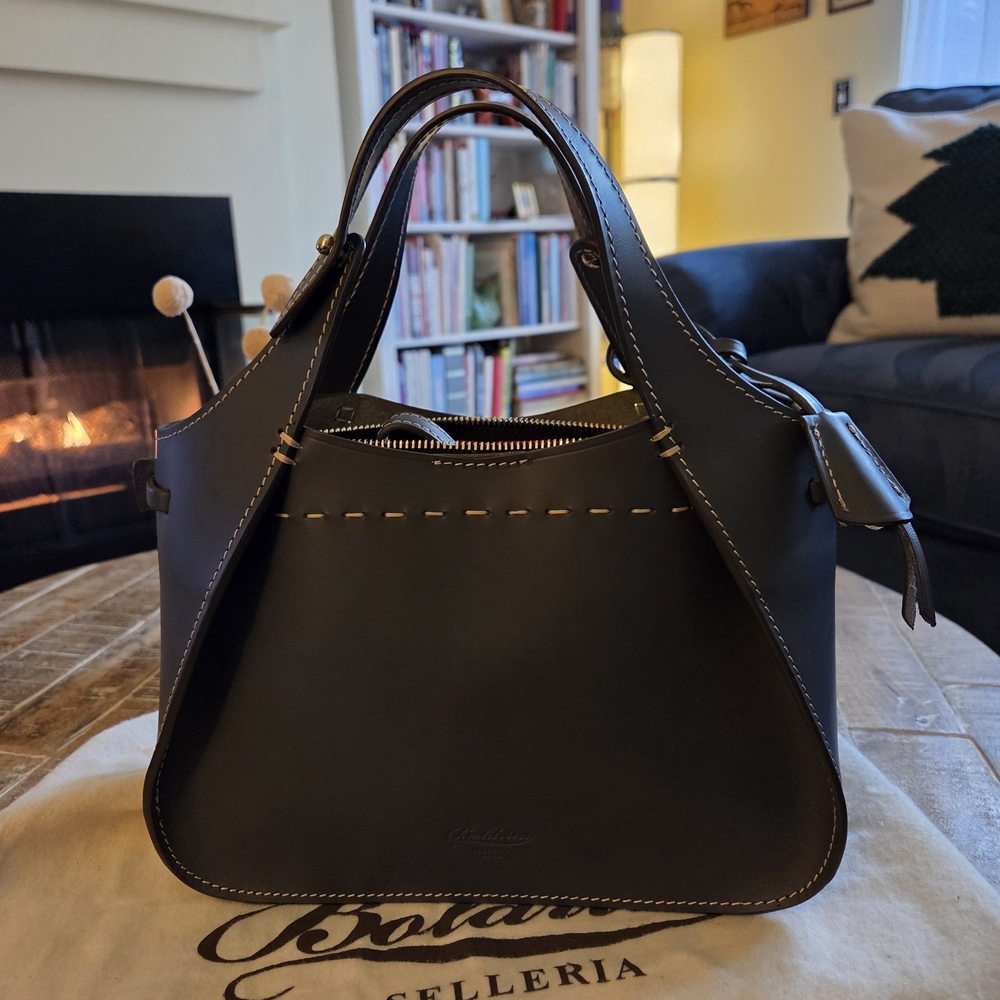 Elegant Gray Boldrini "Noa" Handbag
